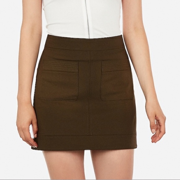 Express Dresses & Skirts - Patch Pocket Mini Skirt